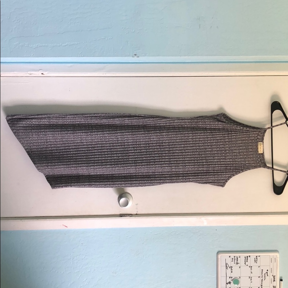 Enough about me gray bodycon dress